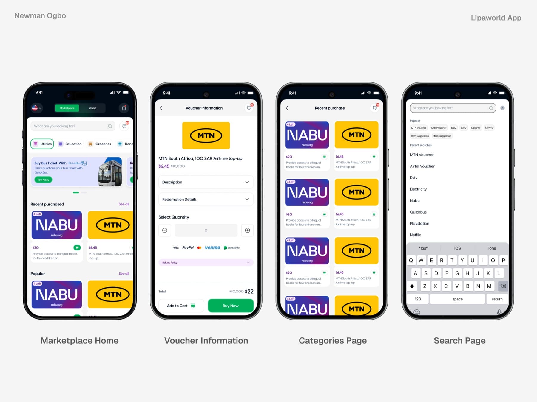 Lipaworld mobile marketplace home vouchers page