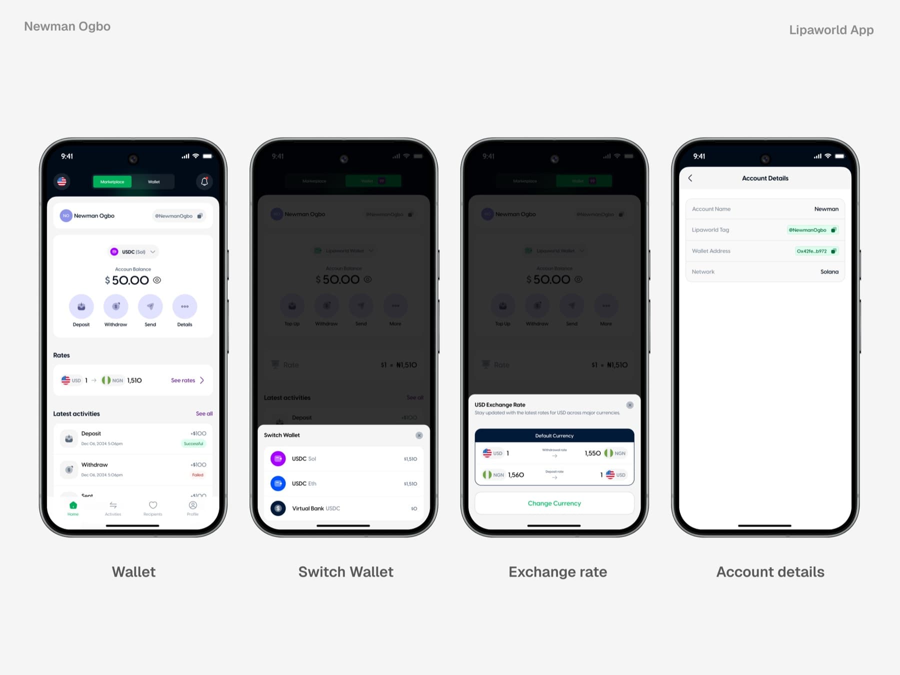 Lipaworld mobile wallet home