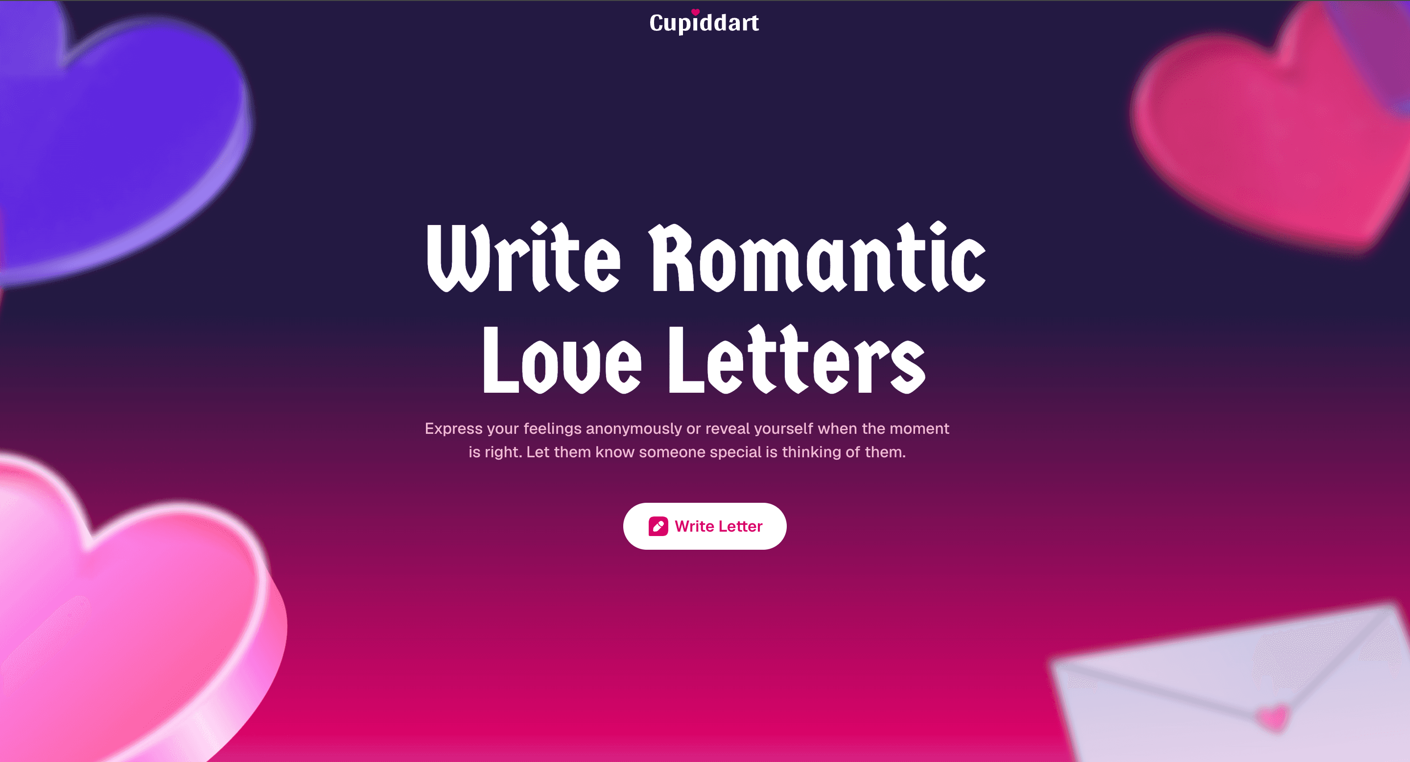 Cuppidart digital love-letter editor cover
