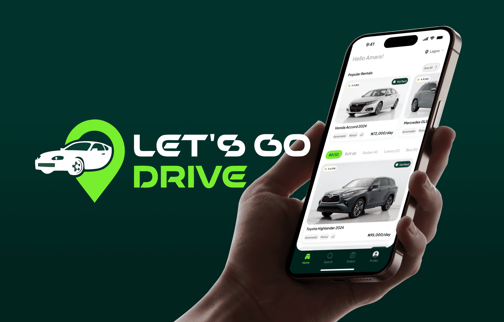 Let’s Go Drive mobile car-rental product cover